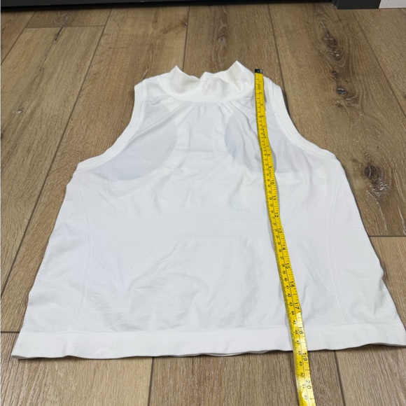 Athleta White Racerback Mockneck Sleeveless Tank Size S - Picture 8 of 9